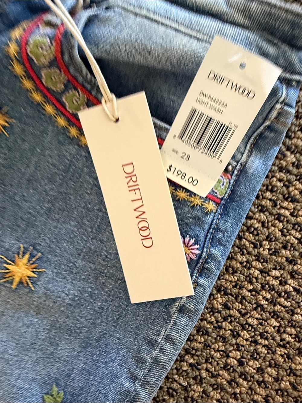 Driftwood pocketful of sunshine jeans, new with tag size 28 - Picture 4 of 4